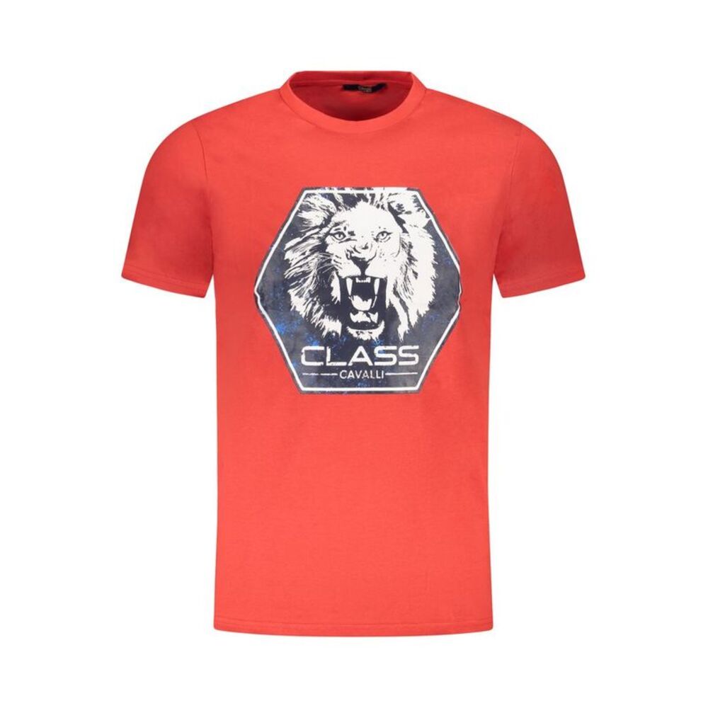 Cavalli Class Red Cotton Men's Men's T-Shirt